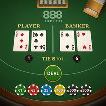 888Casino - Baccarat - Vienkārša Galda Spēle ar Ātrām Partijām
