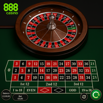 888Casino - Rulete - Eiropas Rulete ar Zemāku Malu